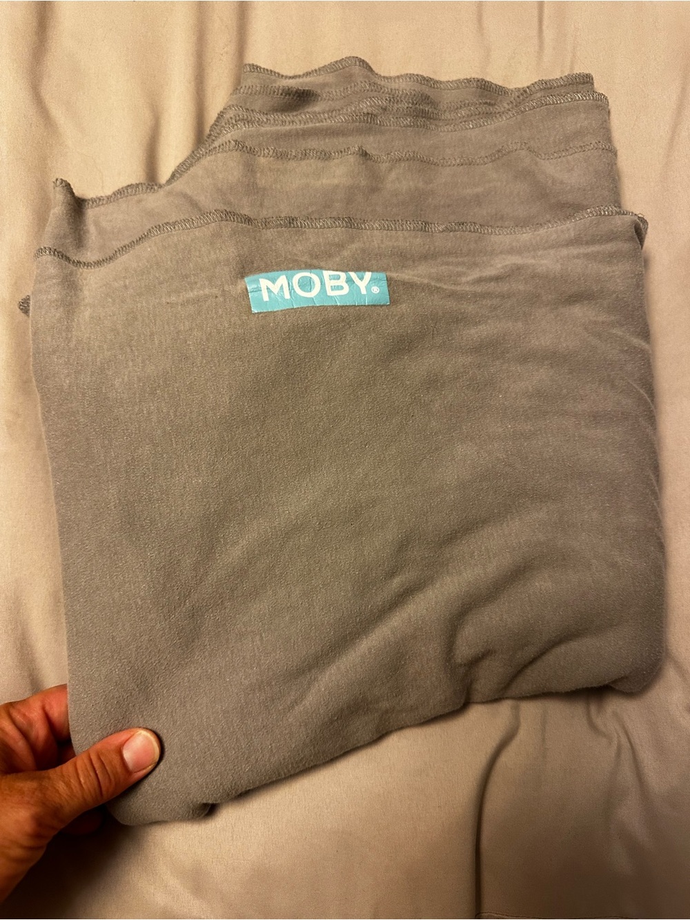 Moby wrap Gray - Comfortable Stretch cotton blend